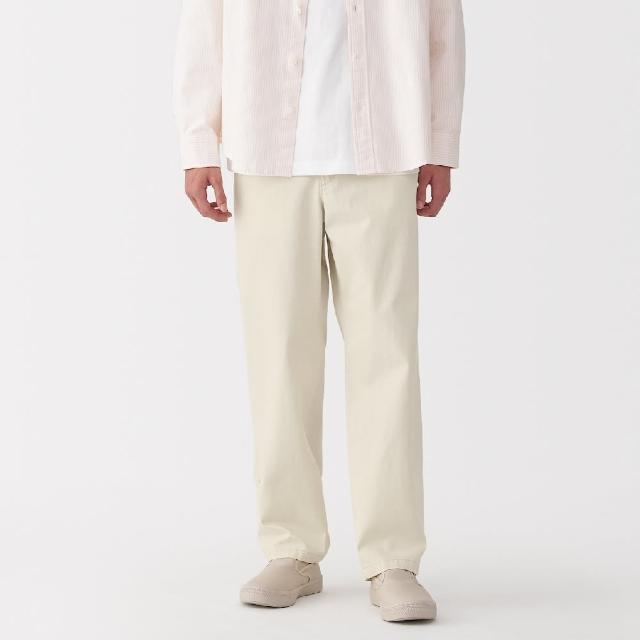 【MUJI 無印良品】男水洗丹寧舒適長褲/原色
