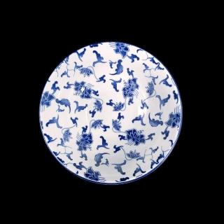【大同磁器】6.25英吋華夏青花麵碗/2入(臺灣製造)