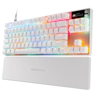 【Steelseries 賽睿】Apex Pro TKL Gen 3有線電競鍵盤(電競/鍵盤/TKL/有線/英刻/白色)