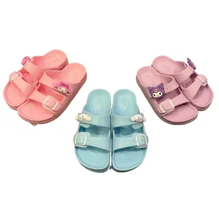 【SANRIO 三麗鷗】現貨 兒童酷洛米 大耳狗 美樂蒂 立體扣拖鞋(輕量防水 可調式拖鞋 三麗鷗 台灣製)