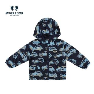 【MCGREGOR 瑪格麗格】小汽車滿版印花連帽風衣外套-小童款(251193)