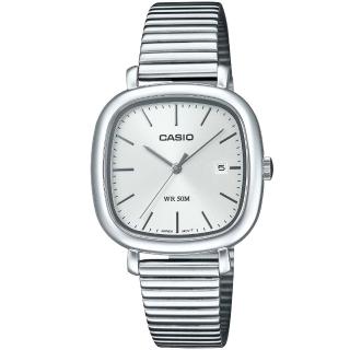 【CASIO 卡西歐】卡西歐經典時尚鋼帶女錶-銀色(LTP-B166D-7A)