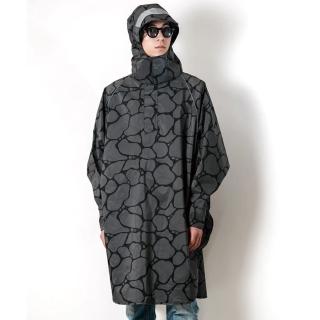 【KIU】日本 機車/自行車鴨舌帽緣 聽覺能見度支援 風衣式雨衣 男女適用(407-514 水迷彩)