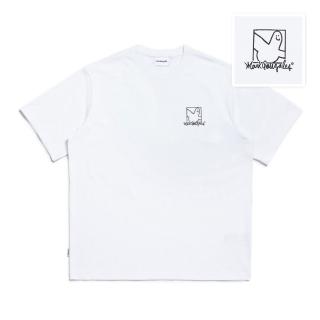 【Mark Gonzales官方旗艦】男女同款 小天使 LOGO BOX T恤-白色