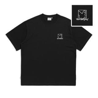 【Mark Gonzales官方旗艦】男女同款 小天使 LOGO BOX T恤-黑色