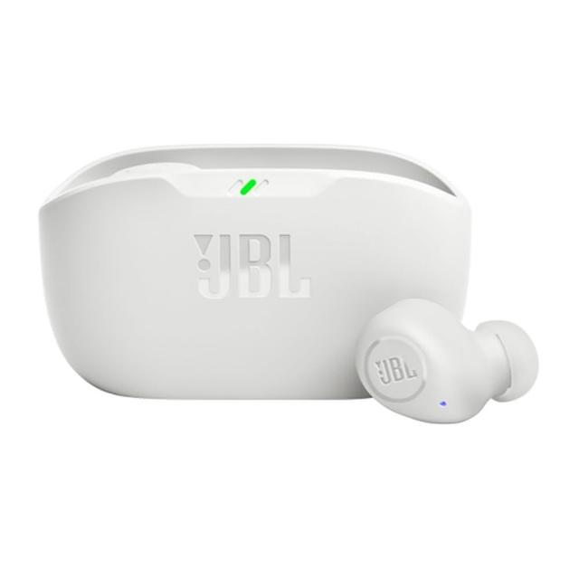 【JBL】WAVE BUDS真無線藍芽耳機(白色 降噪運動耳機 低延遲原廠)