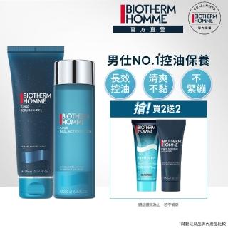 【碧兒泉】官方直營 男仕 長效毛孔控油組(BIOTHERM潔面膠125ml+收斂水200ml)
