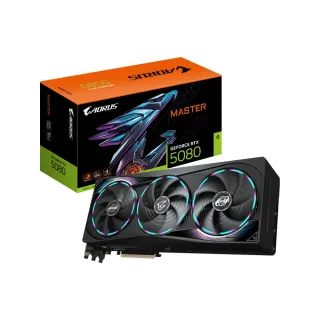 【GIGABYTE 技嘉】組合★AORUS GeForce RTX 5080 MASTER 16G顯示卡(V+B760M+UD750GM+32型螢幕)