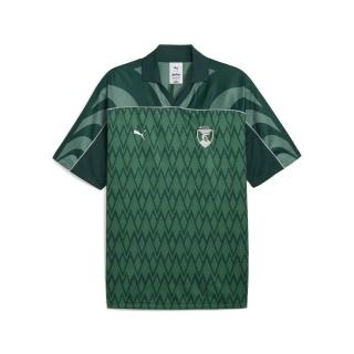 【PUMA】短袖上衣 男 女 中性 POLO衫 歐規 HARRY POTTER 綠 63009660