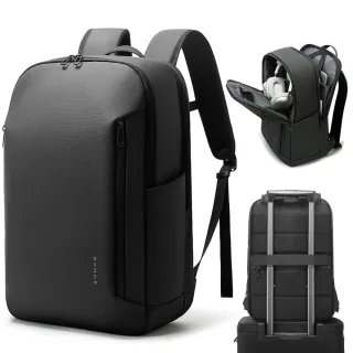 【leaper】簡約城市通勤15.6吋筆電防水包 高機能雙肩後背包-四色可選(電腦後背包)