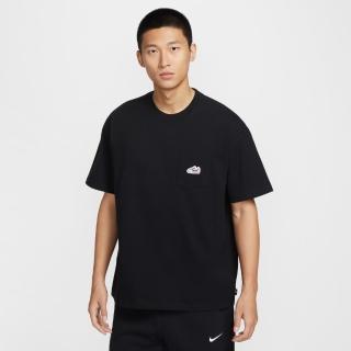 【NIKE 耐吉】短袖上衣 男 落肩寬鬆版型 AS U NSW TEE M90 SNKR PTCH PKT 黑 IB1383-010