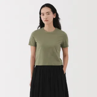 【MUJI 無印良品】女節紗短版短袖T恤(共4色)