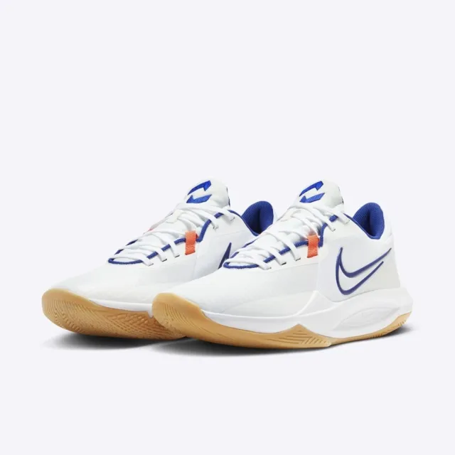 【NIKE 耐吉】Precision VI 男 籃球鞋 運動鞋 膠底 緩震 白 藍(HV1796-141)