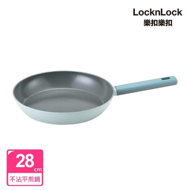 【LocknLock 樂扣樂扣】ECO BLUE鍛造陶瓷不沾IH平煎鍋28cm(IH可用鍋)