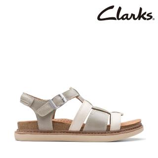 【Clarks】女鞋 Arwell Sun 拚色編織羅馬涼鞋(CLF81414S)