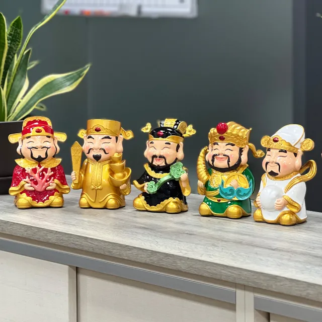 【美式賣場】五路財神Five Gods of Wealth(5件組 耐用樹脂材質)