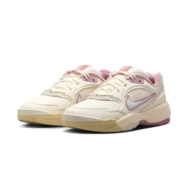 【NIKE 耐吉】A.C.E. 女鞋 米白粉色 麂皮 休閒 運動 老爹鞋 復古 跑鞋 厚底 慢跑鞋 FV2485-104