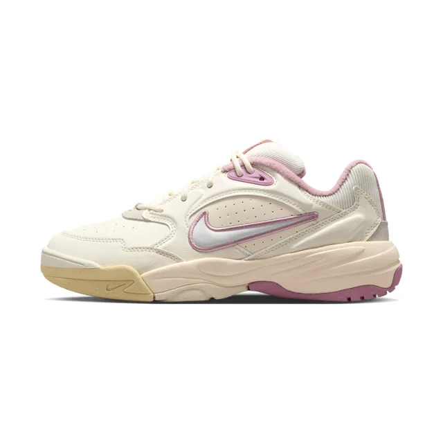 【NIKE 耐吉】A.C.E. 女鞋 米白粉色 麂皮 休閒 運動 老爹鞋 復古 跑鞋 厚底 慢跑鞋 FV2485-104
