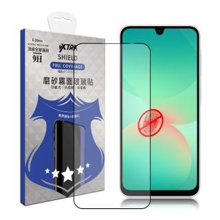 【VXTRA】三星 Galaxy A26 5G 全膠貼合 霧面滿版疏水疏油9H鋼化頂級玻璃膜-黑