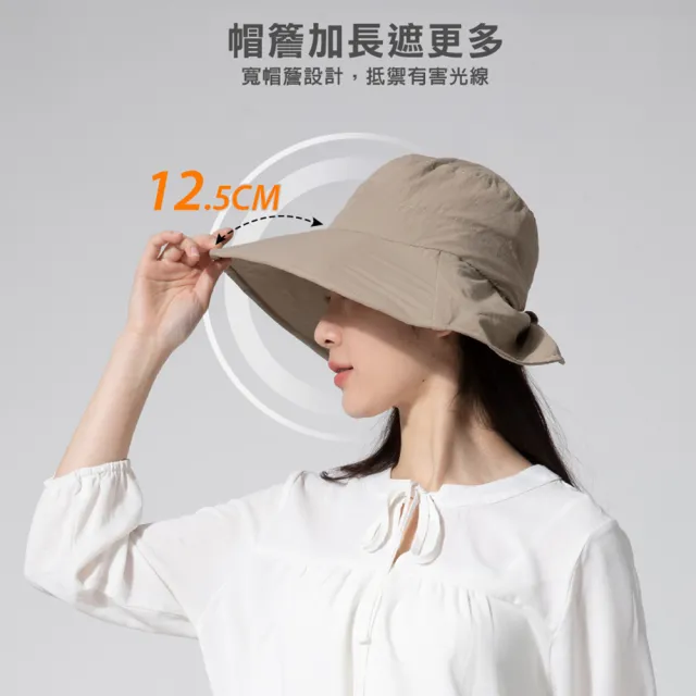 【蒂巴蕾】2入組-涼感防曬披風帽 UPF50(護頸 防潑水透氣快乾 加大帽沿 防曬帽 遮陽帽)