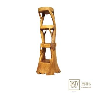 【吉迪市柚木傢俱】原木造型層架 SN042(置物架 展示架 花架 收納櫃 實木)