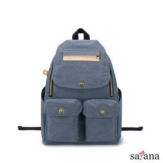 【satana】Soldier 多功能拉鍊後揹包-2.0改版款/輕量後揹包(靜謐灰)