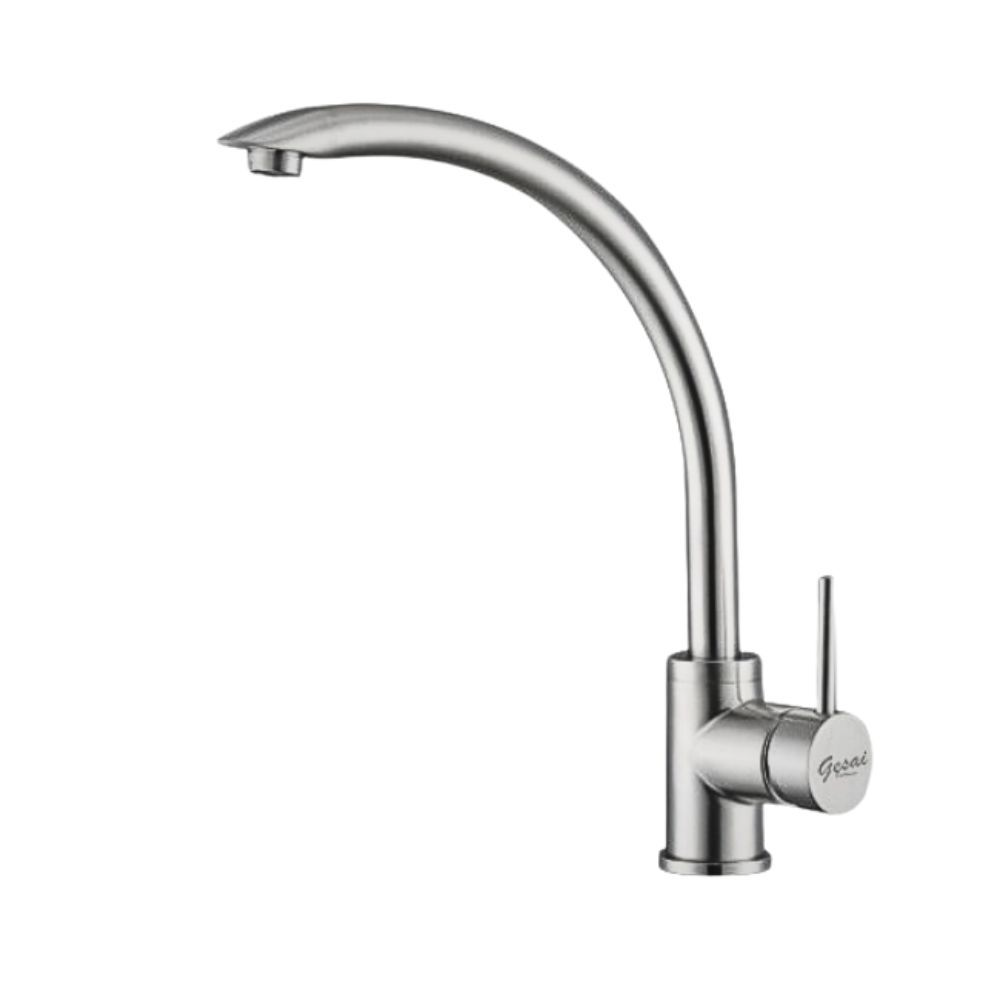 GESAI格賽 T-1102-LT5 檯面單槍水龍頭，專為廚房設計，提供穩定水流與耐用效能。品牌：GESAI格賽；型別：檯面單槍；保固期：10年。保固細則：1. 商品在正常使用下非人為因素損壞，於保固期間內本公司將提供後續維修服務。2. 下列不在保固範圍：耗材如陶瓷芯、把手蓋、墊片、軟管、噴頭、抽拉管（如有需要更換耗材可直接於本公司購買並郵寄附上教學），以及未依正常行為使用例如蠻力、不良保養即使用酸鹼或任何會損壞產品的清潔液、外觀因自然使用或保養不力產生水垢生鏽等皆不在保固範圍，一年內耗材損壞免費更換。3. 保固期間若因天災及不可抗力之因素，或因操作不當、人為意外疏忽或擅自修理改造所引起之故障則須收取維修費。4. 欲保固時請出示保固卡、發票。5. 保固卡需蓋有公司印鑑才可生效。適合追求高品質廚房衛浴的使用者。