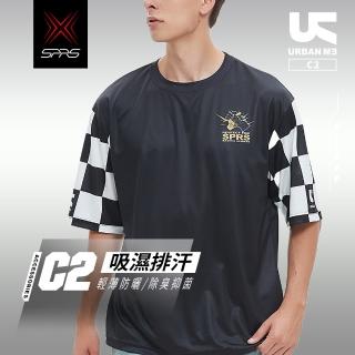 【SPRS】速比爾 C2 短袖吸濕排汗圓領運動衫 URBAN ME系列(防曬透氣 排汗透風 臺灣製造)