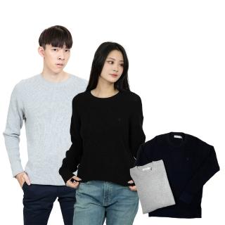 【Calvin Klein】Calvin Klein針織衫 長袖 彈力針織 大尺碼 純棉 CK 上衣(針織衫9917AP1)