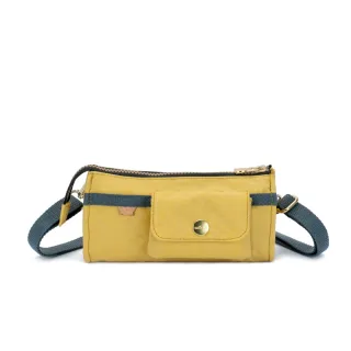 【satana】Soldier 長夾斜背包 防盜小包 護照包 手機包 側背包 6.7吋手機 台灣製 SOS2551 - 檸檬糖黃