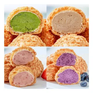 【豆穌朋】賞味泡芙口味任選4盒(6入/盒；春節；年節甜點)