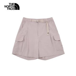 【The North Face】TNF 休閒 UPF防曬短褲 W MTN RIPSTOP CARGO SHORT- AP 女 灰(NF0A8C111OA)