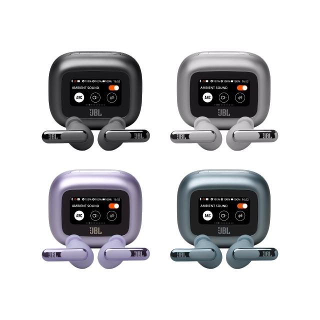 【JBL】Live Beam 3 觸控螢幕真無線降噪藍牙耳機(－觸控螢幕充電盒－)