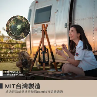 【樂活不露】12吋工業扇 軍綠 沙(風扇 電風扇 BSMI R54585 露營 逐露天下)
