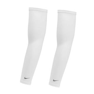 【NIKE 耐吉】白色輕量運動跑步臂套2.0 抗UV護肘 防曬袖套 情人節生日交換禮物(N1004269109)