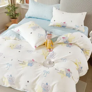 【戀家小舖】台灣製100%純棉 床包枕套組(單人_多款任選)