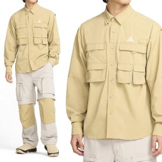 【NIKE 耐吉】ACG Dfadv UV ORB Weaver 男款 米黃色 快乾 襯衫 休閒 長袖 HJ2466-297