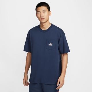 【NIKE 耐吉】短袖上衣 男女 中性款 落肩寬鬆版型 AS U NSW TEE M90 SNKR PTCH PKT 藍 IB1383-410