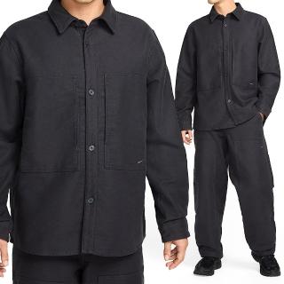 【NIKE 耐吉】NL LS Chamois Field Shirt 男款 黑色 襯衫 寬鬆 大口袋 長袖 FB7743-060