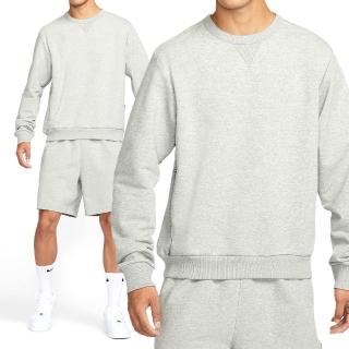 【NIKE 耐吉】SI Crew 男款 灰色 大學T 運動 毛圈布 口袋 拉鍊 休閒 圓領 上衣 長袖 FZ0221-063