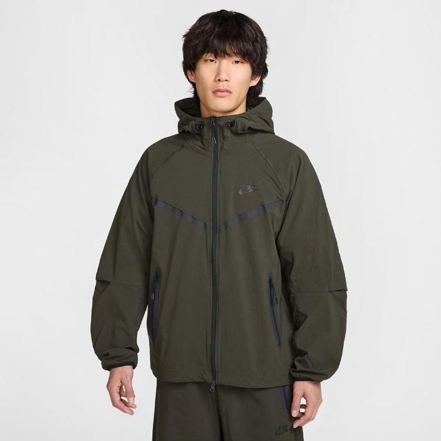 【NIKE 耐吉】AS M NK TCH WVN WR FZ JKT 男 外套 運動連帽外套 休閒 寬鬆 綠(HM7152355)