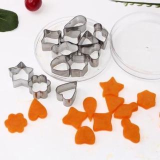 【PS Mall】不鏽鋼餅乾模具 蔬菜水果切花模具 12件組 2組(J668)
