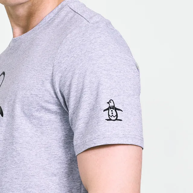 【Munsingwear】企鵝牌 男款灰色企鵝印花棉彈性舒適百搭基本款短袖T SHIRT MGVL2504