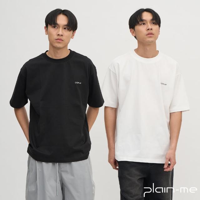 【plain-me】網路獨家款★兩件組 男女款 OOPLM OPM日常Logo Tee兩件組 OPM0013-251(短袖T 短袖上衣 黑白)