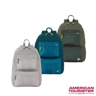 【AMERICAN TOURISTER 美國旅行者】RILEY 休閒輕量大容量多層後揹包/雙肩包/通勤包(多色可選)