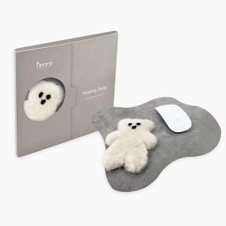 【Finara 費納拉】羊毛真皮-Bear Hug滑鼠墊