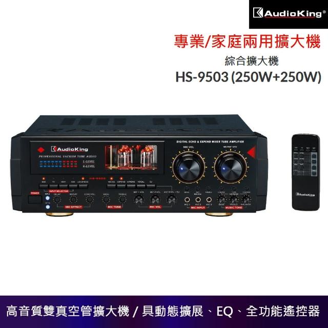 【AudioKing】HS-9503 綜合擴大機(專業/家庭兩用擴大機 250W+250W大功率輸出)
