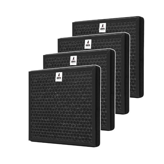 【Mitewithmom 蟎著媽】高效複合式濾網4入優惠組(適用 3M FD-Y160L FD-Y180L FD-Y200L 空氣清淨機 Y200-F)