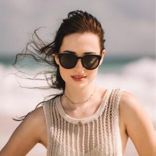 【ROSIE ALLAN】ROSIE 手工板材墨鏡 黑色C01