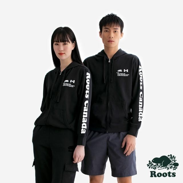 【Roots】Roots中性-GF MODERN CLASSIC 連帽外套(黑色)
